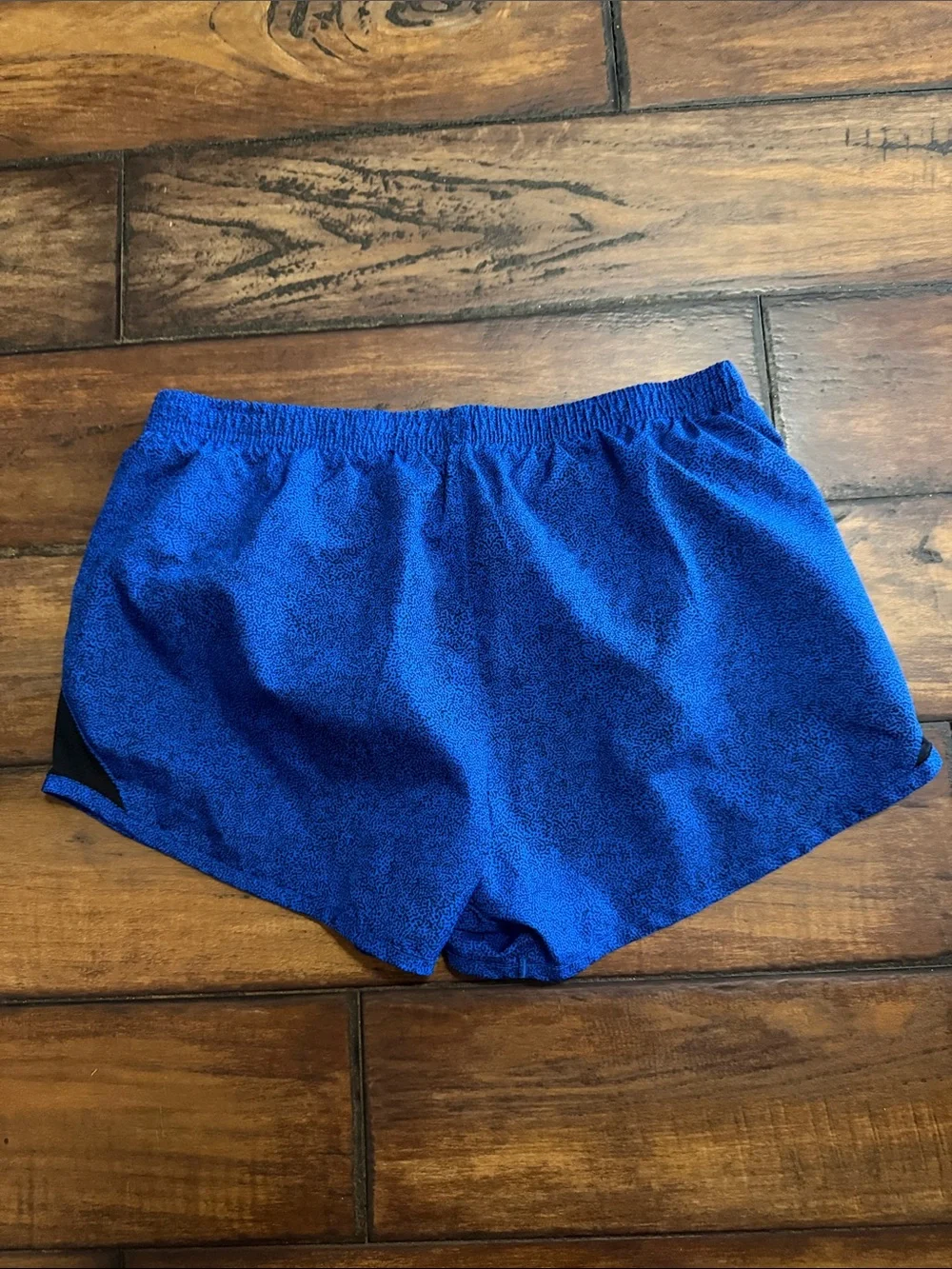 Nike Royal Blue With Black Running Shorts with Black Panels